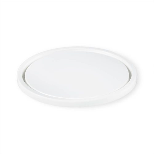 White Round Lid BPA Free Food Grade L607 Side View